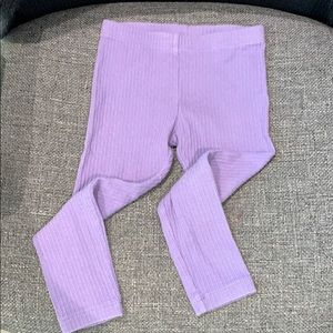 Purple Tea ribbed leggings
